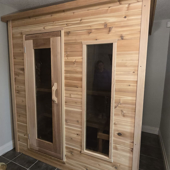 indoor cabin sauna