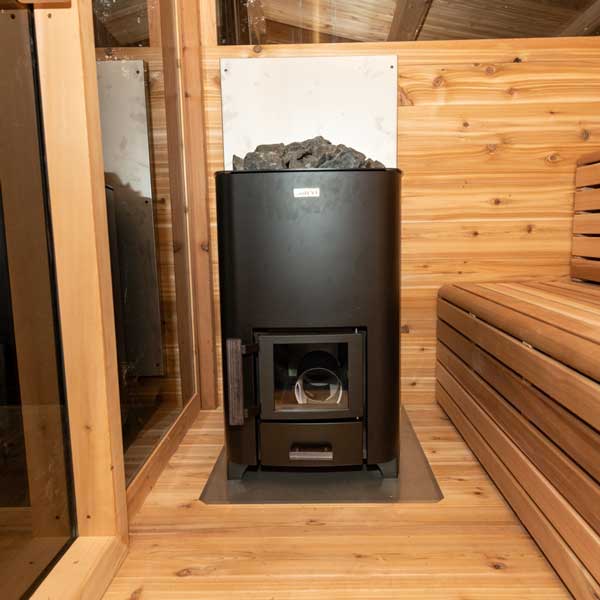 narvi nc black wood burning sauna heater