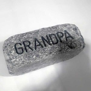 grandpa engraved soapstone