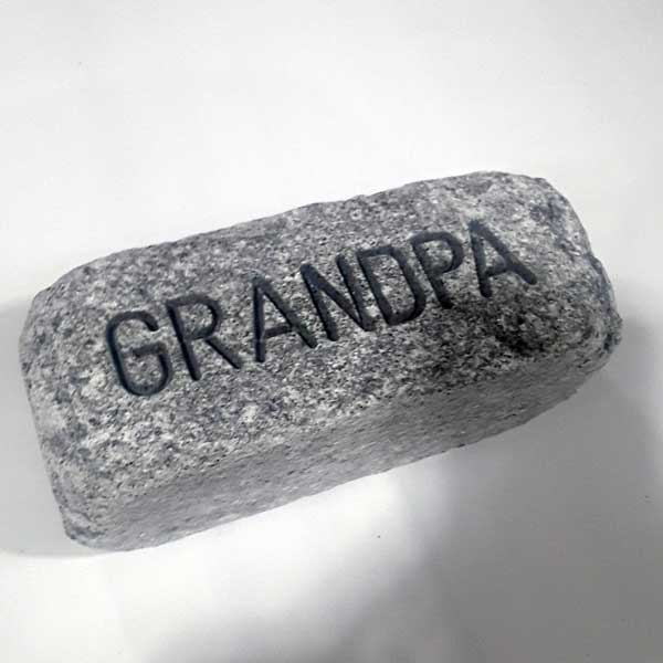 grandpa engraved soapstone