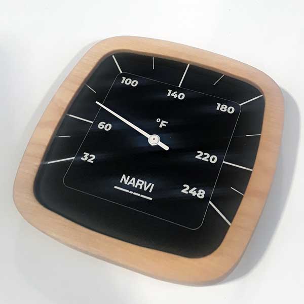 narvi black thermometer fahrenheit
