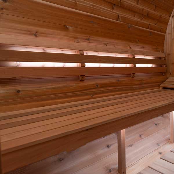 leisurecraft saunalumin single bench set