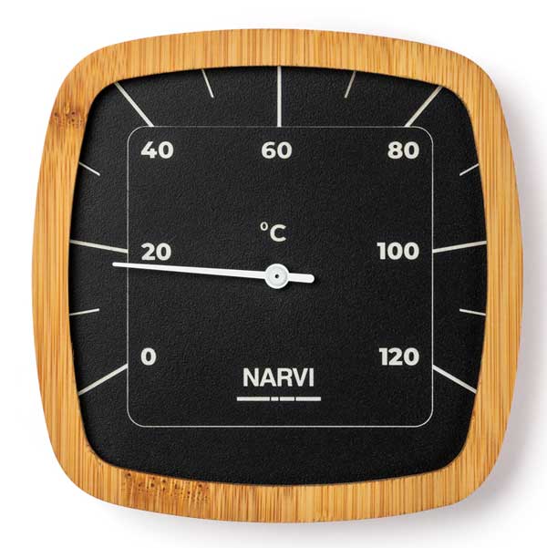 narvi black thermometer celsius