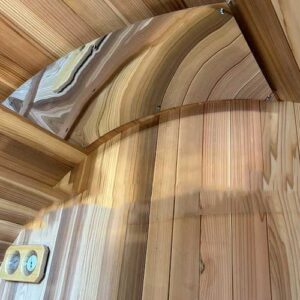 barrel sauna heat shield with hardware (curved) (copy)