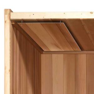 sauna heat shield with hardware (flat)