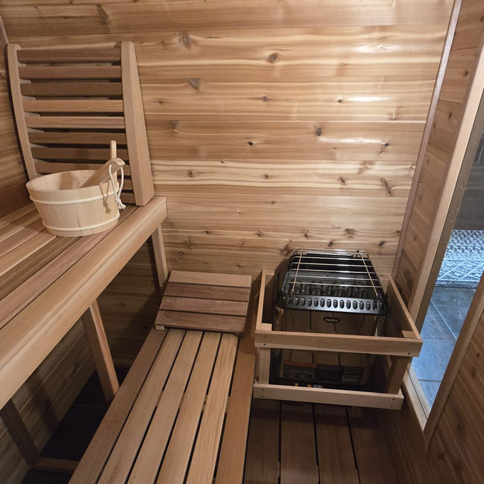 indoor cabin sauna