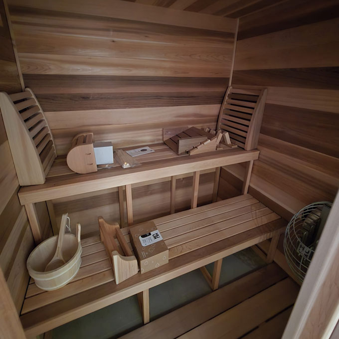 indoor cabin sauna